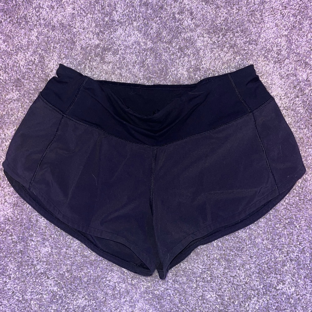 Lululemon Black Speed Up Shorts